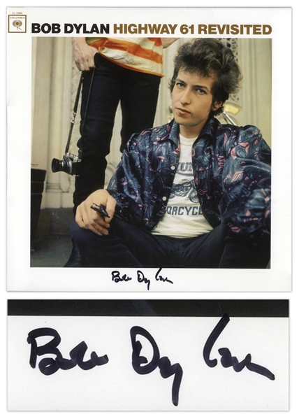 Bob Dylan Signed Album Highway 61 Revisited -- With Roger Epperson & Jeff Rosen COAs